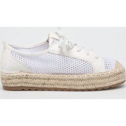 Answear - Espadryle Lisa. Czarne espadryle ANSWEAR, bez wzorów, z materiału, bez obcasa, na platformie, bez zapięcia. W wyprzedaży za 69.90 zł.