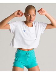 Arena Koszulka "Corinne" w kolorze białym rozmiar: M. Białe bluzki Arena, m, bez wzorów, z bawełny, bez kołnierzyka, bez ramiączek. Za 110.55 zł.