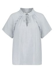 Eight2Nine Bluzka w kolorze błękitnym rozmiar: XL. Niebieskie bluzki Eight2Nine, xl, bez wzorów, bez kołnierzyka, bez ramiączek. Za 82.99 zł.