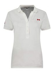 Canadian Peak Koszulka polo "Kellyeak" w kolorze białym rozmiar: XXL. Białe bluzki Canadian Peak, xxl, bez wzorów, z bawełny, bez kołnierzyka, bez ramiączek. Za 96.83 zł.