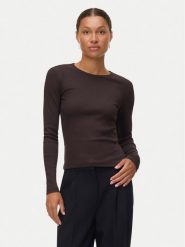 Vero Moda Top Chloe 10306897 Brązowy Slim Fit. Brązowe topy Vero Moda, xs, bez wzorów, z bawełny, bez kołnierzyka, bez ramiączek. Za 89.99 zł.