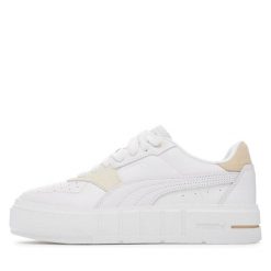 Buty Sportowe Damskie Puma Cali Court Match. Białe obuwie sportowe Puma, ze skóry, bez zapięcia. W wyprzedaży za 259.00 zł.