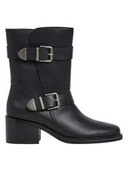 Pepe Jeans FOOTWEAR Skórzane kozaki w kolorze czarnym rozmiar: 36. Czarne kozaki Pepe Jeans FOOTWEAR, na zimę, z jeansu, bez obcasa, bez zapięcia. Za 239.40 zł.