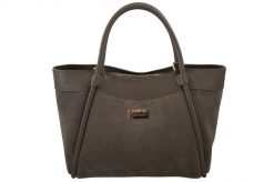 Elegancka torebka ze skóry zamszowej - Beżowa ciemna. Brązowe torby na ramię Barberini's, bez wzorów, ze skóry, biznesowe, na ramię, zamszowe, bez dodatków. Za 345.99 zł.