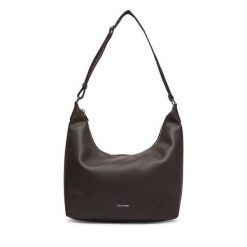 Torebka Calvin Klein. Brązowe torebki klasyczne Calvin Klein, bez wzorów, bez dodatków. Za 569.99 zł.
