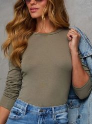 Milan Kiss Koszulka w kolorze khaki rozmiar: S. Brązowe bluzki Milan Kiss, s, bez wzorów, bez kołnierzyka, bez ramiączek. Za 113.10 zł.
