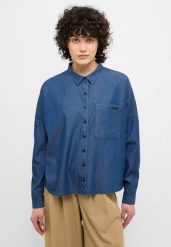 Damska Koszula Mustang Style Ruby Denim Blue 1015420 5000 840. Czerwone koszule Mustang, s, bez wzorów, z denimu, bez kołnierzyka, bez ramiączek. Za 199.99 zł.
