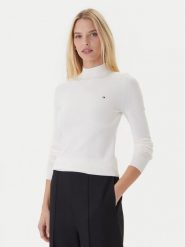 Tommy Hilfiger Sweter WW0WW47462 Écru Regular Fit. Swetry TOMMY HILFIGER, xxl, bez wzorów, z syntetyku, bez ramiączek. Za 429.99 zł.