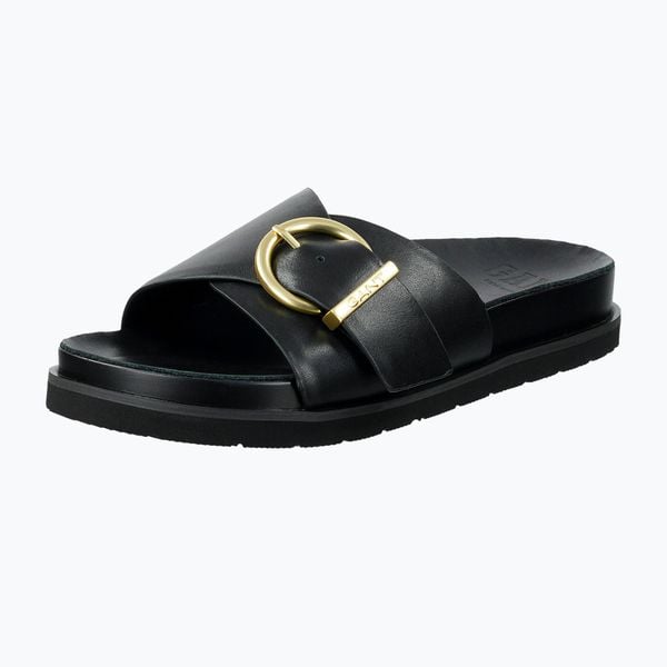 Klapki damskie GANT Mardale. Czarne klapki GANT, bez wzorów, z gumy, bez obcasa. Za 339.99 zł.