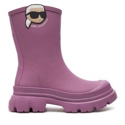 Kalosze KARL LAGERFELD. Czerwone kalosze KARL LAGERFELD, bez wzorów. Za 829.99 zł.