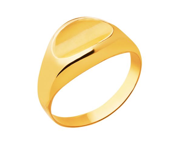 Złoty pierścionek - sygnet. Żółte pierścionki Apart, złote. Za 1,049.00 zł.