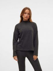 Vero Moda Sweter w kolorze antracytowym rozmiar: XL. Czarne swetry Vero Moda, xl, bez wzorów, ze splotem, bez ramiączek. Za 52.79 zł.