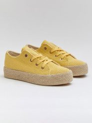 Bellucci Espadryle w kolorze żółtym rozmiar: 41. Żółte espadryle Bellucci, bez wzorów, bez obcasa, na platformie, bez zapięcia. Za 140.86 zł.