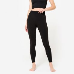 Legginsy do jogi damskie Kimjaly. Czarne legginsy KIMJALY, xs, bez wzorów, z dzianiny, długie. Za 119.99 zł.