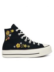 Converse Trampki Chuck 70 A16864C Czarny. Czarne trampki Converse, bez wzorów, z materiału, bez zapięcia. Za 449.99 zł.