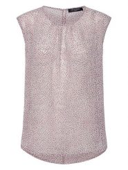 Ilse Jacobsen Bluzka w kolorze szaroróżowym rozmiar: 40. Różowe bluzki Ilse Jacobsen, bez wzorów, bez kołnierzyka, bez ramiączek. Za 65.69 zł.