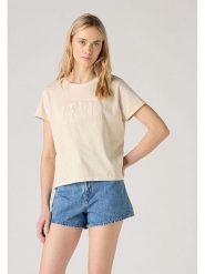 Levi's Koszulka w kolorze kremowym rozmiar: M. Brązowe bluzki Levi's®, m, bez wzorów, z bawełny, bez kołnierzyka, bez ramiączek. Za 70.45 zł.