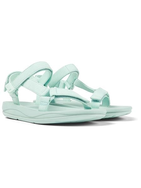 Camper Sandały w kolorze turkusowym rozmiar: 39. Niebieskie sandały Camper, bez wzorów, klasyczne, z otwartym noskiem, bez obcasa, bez zapięcia. Za 153.71 zł.