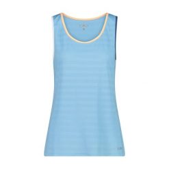 Damski tank top CMP. Niebieskie topy CMP, bez wzorów, bez kołnierzyka, bez ramiączek. Za 212.50 zł.
