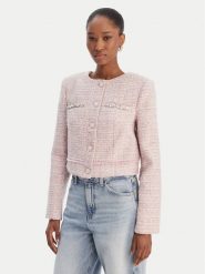 Guess Marynarka W6RL54 WJ632 Różowy Regular Fit. Czerwone marynarki i żakiety Guess, xxl, z aplikacjami, z syntetyku. Za 699.99 zł.