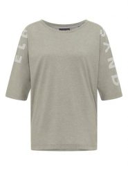 ELBSAND Koszulka "Innke" w kolorze beżowym rozmiar: L. Brązowe bluzki ELBSAND, l, bez wzorów, z bawełny, bez kołnierzyka, bez ramiączek. Za 95.69 zł.