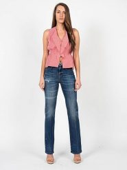 Pinko Bluzka "Apprezzato" | 1G161R 8427 | Apprezzato | Kobieta | Czerwony, Różowy. Czerwone bluzki Pinko, bez wzorów, z bawełny, bez kołnierzyka, bez ramiączek. W wyprzedaży za 139.00 zł.