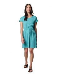 Columbia Sukienka funkcyjna "Chill River" w kolorze turkusowym rozmiar: L. Niebieskie sukienki Columbia, l, bez wzorów, z materiału, sportowe, bez kołnierzyka, bez ramiączek, sportowe. Za 114.44 zł.