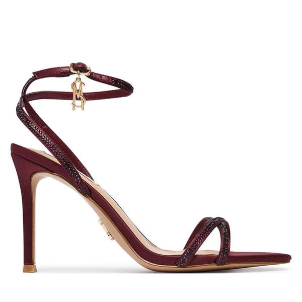 Sandały Steve Madden. Czerwone sandały Steve Madden, bez wzorów, bez obcasa, na szpilce, bez zapięcia. Za 519.99 zł.