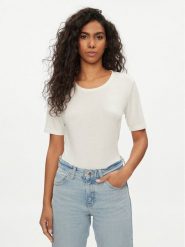 Lee T-Shirt Elbow 112350601 Écru Slim Fit. T-shirty Lee, s, bez wzorów, z syntetyku, bez kołnierzyka, bez ramiączek. Za 99.99 zł.