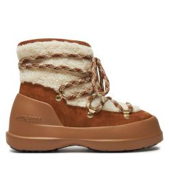 Śniegowce Moon Boot. Brązowe trapery i śniegowce Moon Boot. Za 1,349.00 zł.