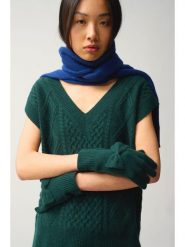 AUTHENTIC CASHMERE Kaszmirowe rękawiczki "Milo" w kolorze zielonym rozmiar: onesize. Zielone rękawiczki AUTHENTIC CASHMERE, bez wzorów, z kaszmiru. Za 195.77 zł.