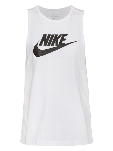 Nike Top w kolorze białym rozmiar: XS. Białe topy Nike, xs, bez wzorów, z bawełny, bez kołnierzyka, bez ramiączek. Za 96.14 zł.