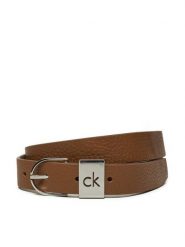 Calvin Klein Pasek Damski Ck Loop Thin Round Buckle 2.5 K60K612856 Brązowy. Brązowe paski Calvin Klein, bez wzorów, ze skóry. Za 159.99 zł.