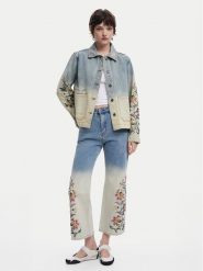 Desigual Jeansy Texas 25SWDD01 Niebieski Straight Fit. Niebieskie jeansy Desigual, bez wzorów. Za 249.99 zł.