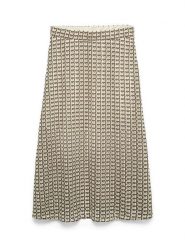 Vero Moda Spódnica w kolorze beżowo-szarobrązowym rozmiar: XL. Brązowe spódnice Vero Moda, xl, bez wzorów, midi. Za 84.21 zł.