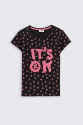 T-shirt z krótkim rękawem. T-shirty MOKIDA, s, bez wzorów, bez kołnierzyka, bez ramiączek. W wyprzedaży za 4.90 zł.