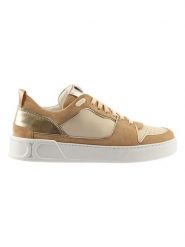 Högl Skórzane sneakersy "Macba Seven" w kolorze beżowym rozmiar: 38. Brązowe trampki Högl, bez wzorów, bez zapięcia. Za 319.13 zł.