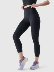 4F Legginsy sportowe w kolorze czarnym rozmiar: S. Czarne legginsy 4f, s, bez wzorów, z materiału. Za 66.45 zł.