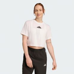 Koszulka CLIMACOOL Vintage Training Graphic. Białe bluzki Adidas, l, bez wzorów, sportowe, bez kołnierzyka, bez ramiączek. Za 149.00 zł.