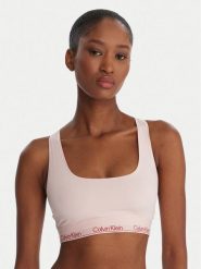 Calvin Klein Underwear Biustonosz top LV00QF8493 Różowy. Czerwone biustonosze Calvin Klein Underwear, bez wzorów, z bawełny. Za 149.99 zł.