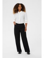 Cream Spodnie w kolorze czarnym rozmiar: 46. Czarne spodnie materiałowe Cream, bez wzorów, z materiału, z podwyższonym stanem. Za 242.95 zł.