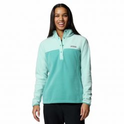 Bluza polarowa damska Columbia Benton Springs 1/2 Snap Pullover Fleece II. Żółte bluzy Columbia, bez wzorów, z polaru, bez kaptura. Za 139.99 zł.