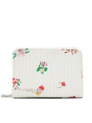 Desigual Mały Portfel Damski 24SAYP13 Écru. Portfele Desigual, bez wzorów, ze skóry. Za 249.99 zł.