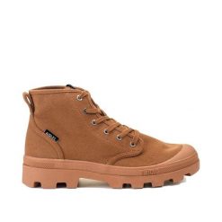 Buty trekkingowe na sznurówki z bawełny organicznej TENERE CVS UNISEX brązowe. Brązowe trekkingi Aigle, z bawełny, trekkingowe. Za 401.00 zł.