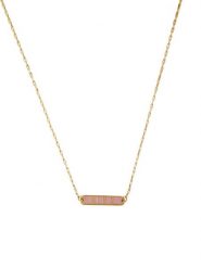 Design Letters Pozłacany naszyjnik "Kiss" - dł. 45 cm rozmiar: onesize. Różowe naszyjniki Design Letters, pozłacane. Za 118.01 zł.