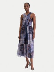 DKNY Sukienka koktajlowa P5KBGD66 Granatowy Regular Fit. Niebieskie sukienki DKNY, m, bez wzorów, z syntetyku, wizytowe, bez kołnierzyka, bez ramiączek. Za 739.99 zł.