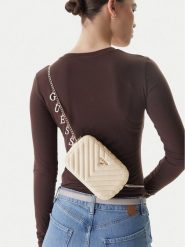 Guess Torebka J4GZ23 WFZL0 Écru. Białe torebki klasyczne Guess, z aplikacjami, ze skóry, bez dodatków. Za 270.99 zł.