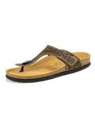 Natural world Japonki w kolorze khaki rozmiar: 38. Brązowe klapki Natural World, bez wzorów, z otwartym noskiem, bez obcasa. Za 126.99 zł.