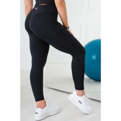 Czarne legginsy damskie z wysokim stanem Be Stronger ultra soft. Czarne legginsy 2SkIN, l, bez wzorów, z elastanu, z podwyższonym stanem. Za 199.00 zł.
