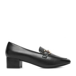 Półbuty Lasocki. Czarne czółenka Lasocki, bez wzorów, bez obcasa, na obcasie, bez zapięcia. Za 229.99 zł.